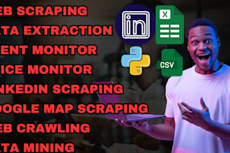 do python web scraping bot, website data scraping bot, email extraction