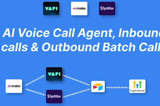 develop automated ai voice calling agent with vapi ai synthflow bland make crm