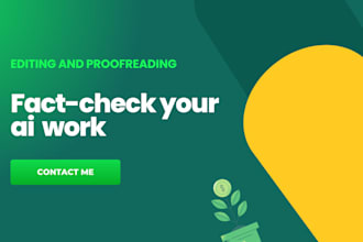 fact check your ai work