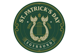 make super luxurious patricks day logo for a brewery