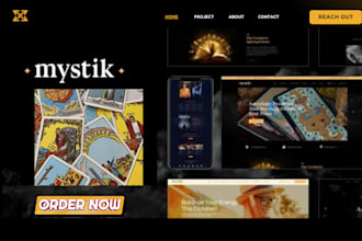build spiritual website tarot reading booking website psychic astrology website