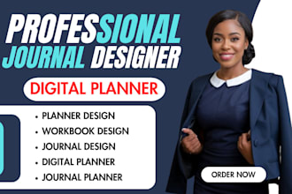 design journal, custom digital planner, calender for etsy or commercial use