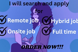 search and apply for remote job, onsight, part and full time job, job hunt