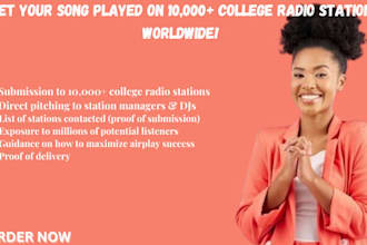 get your song played on 10k college radio stations worldwide