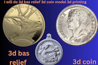 3d coin models realistic 3d bas relief 3d printing cnc wall art and 3d sculpture