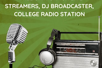 spin on 10k live streamers, dj broadcaster, college radio station