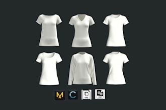 create 3d fashion modeling, clothing for ecommerce using marvelous design clo 3d