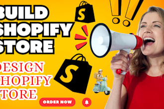build shopify website store dropshipping store shopify design ecommerce website