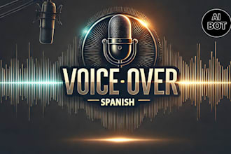 record a professional spanish voice over with an ai bot