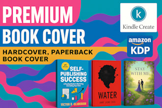 create modern ebook cover minimalist paperback design kindle book cover design