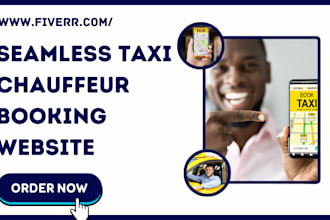 design taxi booking chauffeur vtc limousine airpot transfer wordpress website