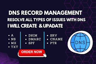 setup or fix spf, dkim, dmarc, cname, mx and dns record