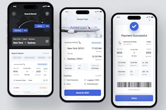 develop flight booking app, hotel booking app, airline app, travel and tour app