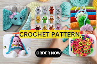 write crochet patterns for amigurumi toys with charts pictures and for etsy shop