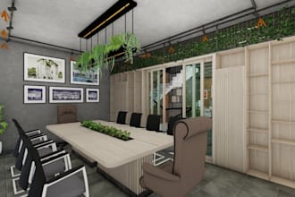 craft custom 3doffice design,stunning furniture,render 3d,interior visualization