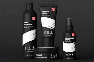 design premium cosmetic label, supplement label, and product packaging design