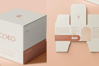 do fantastic packaging box design, product packaging, label design, pouch design