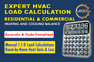 do hvac design heating and cooling load calculations