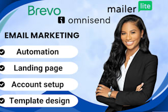 set up mailerlite email template with mailchimp brevo omnisend convertkit