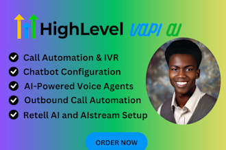 integrate vapi ai voice agent with gohighlevel IVR chatbot make n8n automation