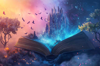do fantasy book cover design, thriller book cover
