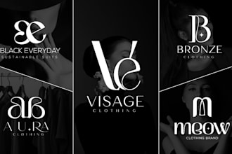 design luxury monogram clothing brand and apparel logo