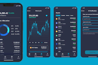 develop crypto exchange platform, loan app, crypto app, exchange website