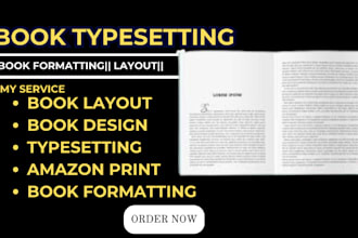 do book typesetting book layout design book formatting index for amazon print