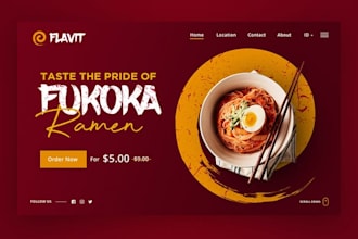 do custom restaurant website design with wordpress,elementor