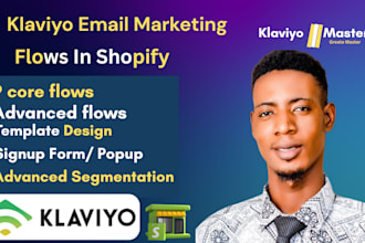 design shopify klaviyo email marketing mailchimp campaign automation email flows