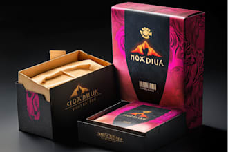 create a pixel perfect packaging box design with die cut