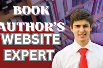 design book author website, ebook website, course website to sell books