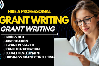 grant writing, rfp, flat rate, government grant writing, bid proposal, research
