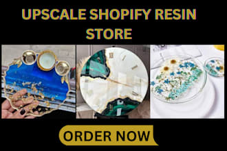 build upscale resin and dropshipping store