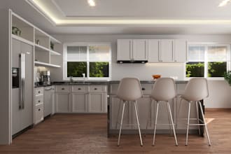 3d model and render your kitchen, indoor interior design realistic