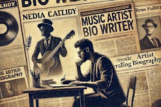 craft a professional and engaging bio for music artists