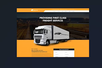 create logistic website, trucking, dispatch, freight broker, moving website