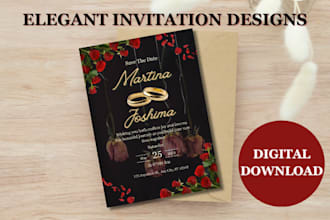 design etsy canva templates wedding invitation cards product mockup canva design