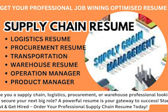 write supply chain resume procurement manager warehouse