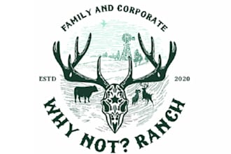 design surprising texas hunting ranch logo