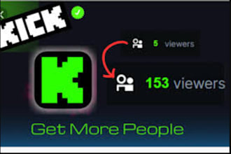 organic kick channel promotion podcast followers chatters live viewers fanbase