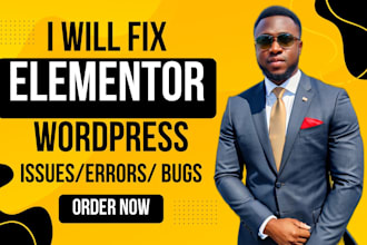 do elementor fix, wordpress site fix build elementor website