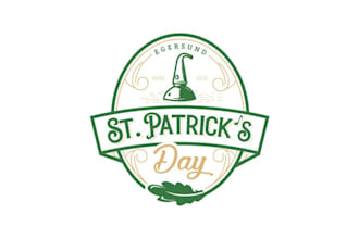 make elegant top quality patricks day logo for a brewery