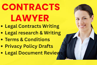 draft your legal contracts, agreements, terms and conditions, nda or mou