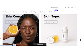 design luxury skincare shopify store beauty website cosmetics store skin care