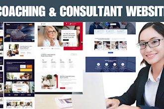 build coaching consultant website booking system landing page design wordpress