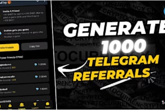 telegram promotion referral link bring you 80k users, p2e,telegram mini game,app
