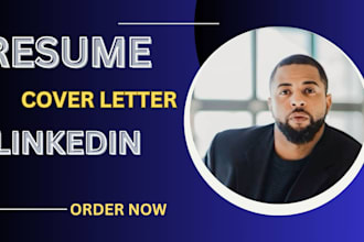 write, edit, resume, cover letter and linkedin profile