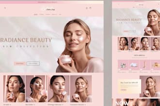 design skincare shopify store skin care website, skincare beauty shopify website
