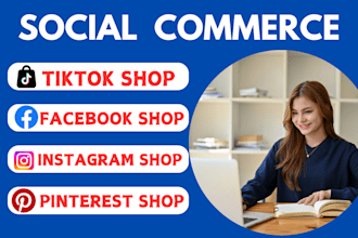 setup social commerce post social media marketing account instagram tiktok